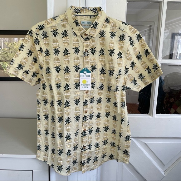 Tenth + Ocean Men's Casual Button Down Shirt - Picture 1 of 12